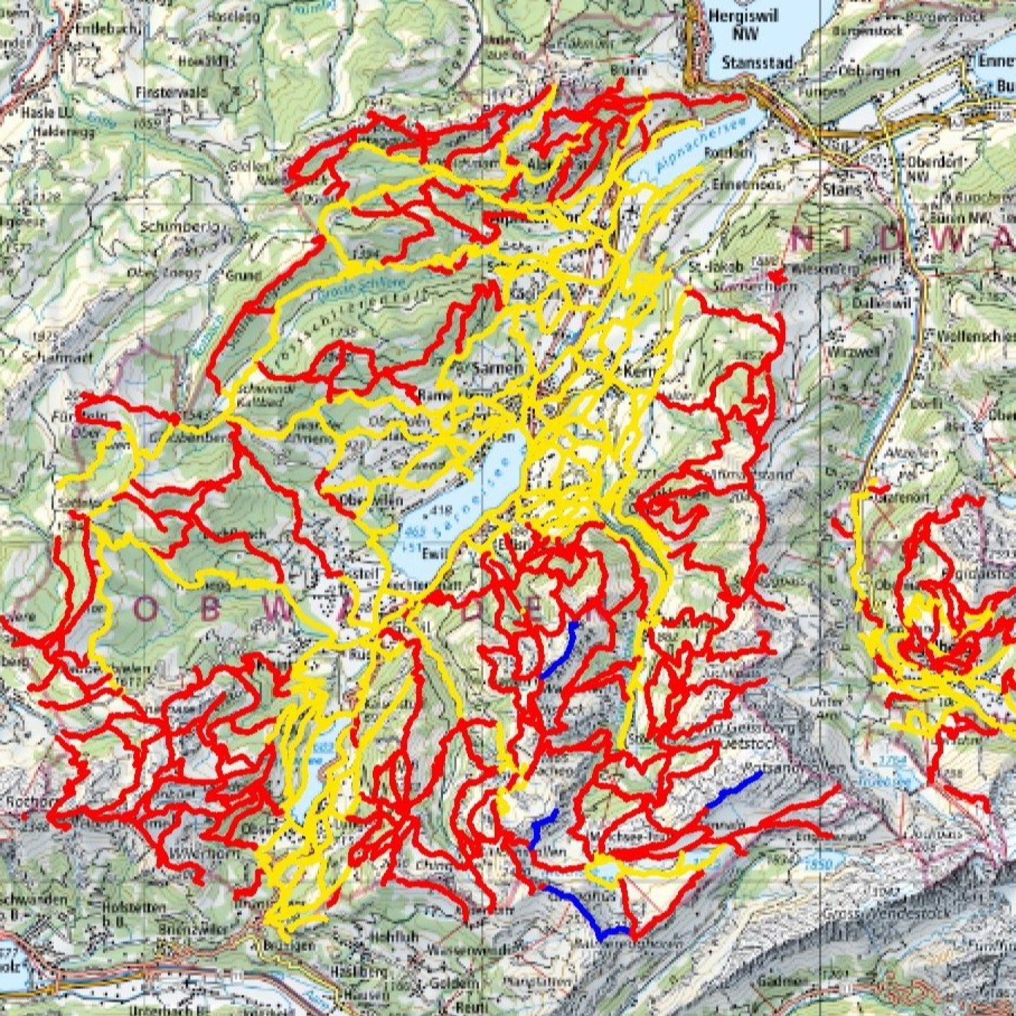 WebGIS Wanderwege OW